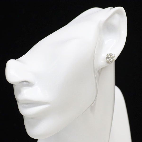 新品 Pt900 片側LDH ダイヤモンド ピアス 4.597ct J I1 VG/G