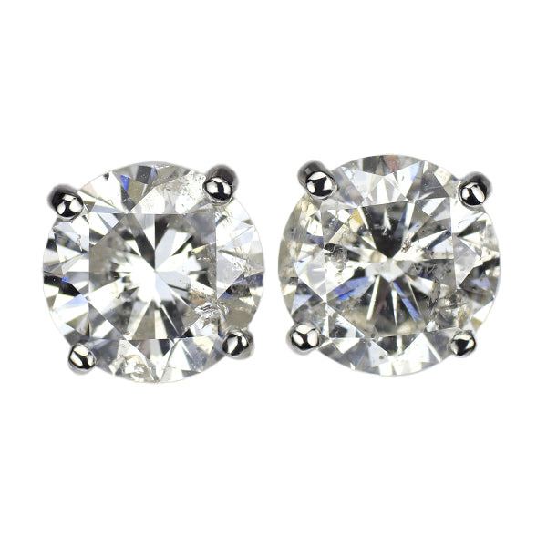 新品 Pt900 片側LDH ダイヤモンド ピアス 4.597ct J I1 VG/G