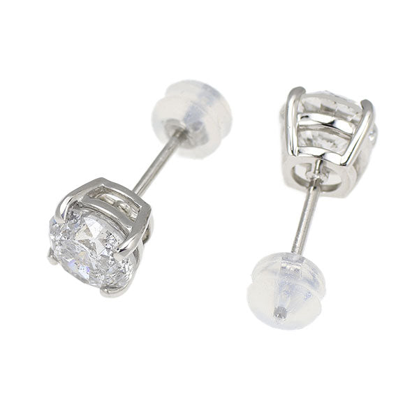 新品 Pt900 片側LDH ダイヤモンド ピアス 3.152ct G/H I1 Fair/Poor