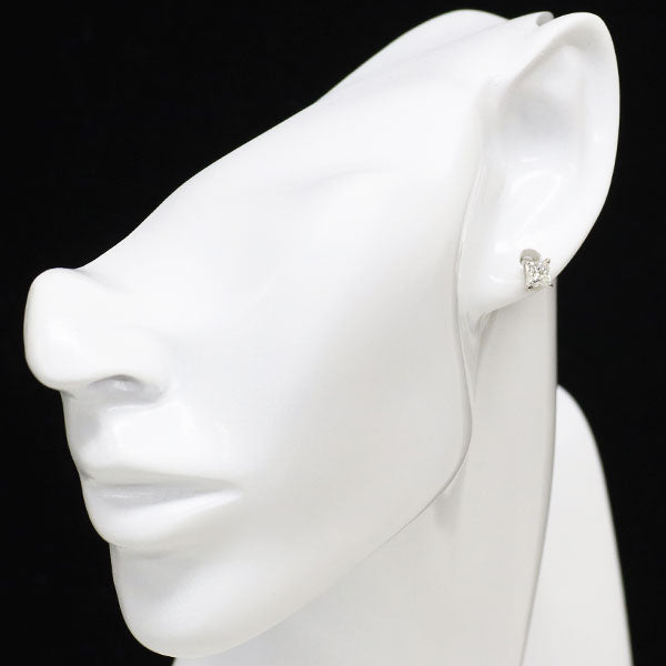 新品 Pt900 プリンセスカット ダイヤモンド ピアス 1.131ct G VS1-2