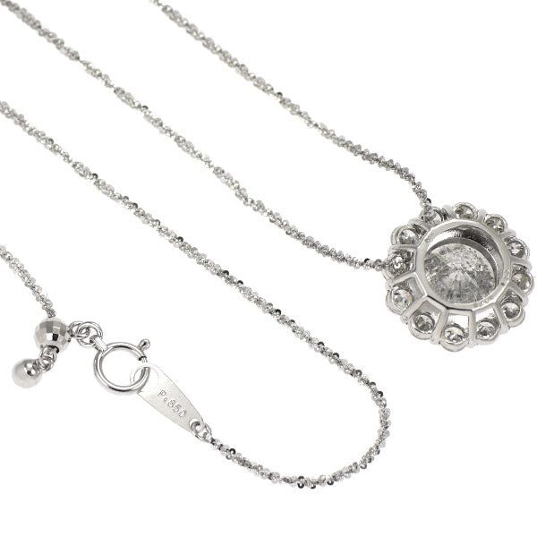 新品 Pt900/ Pt850 ダイヤモンド ペンダントネックレス 5.116ct I I3 Fair D1.22ct