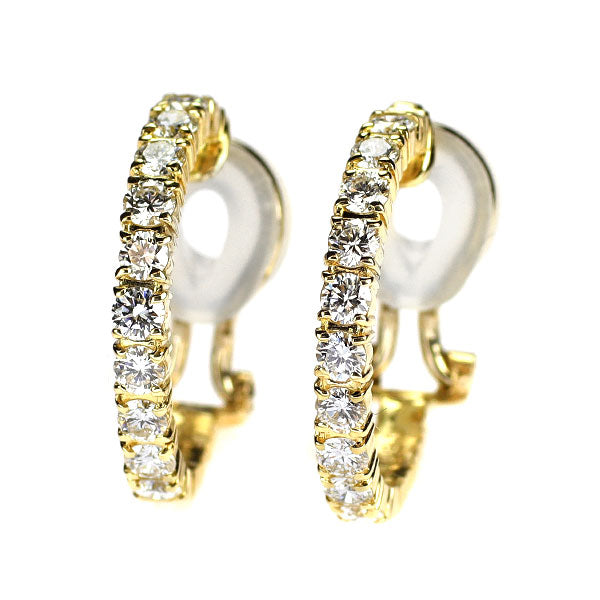平和堂貿易 K18YG ダイヤモンド フープ イヤリング 1.00ct
