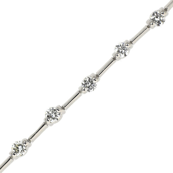 DTC K18WG ダイヤモンド ブレスレット 1.25ct LINE