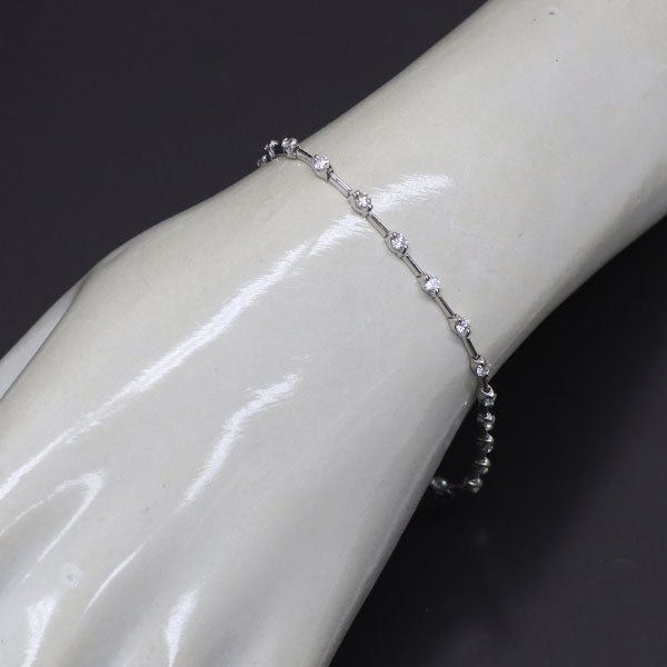 DTC K18WG ダイヤモンド ブレスレット 1.25ct LINE