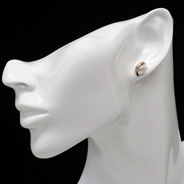 Hirotaka/ヒロタカ K10PG アコヤ真珠 ピアス 径約7.8mm