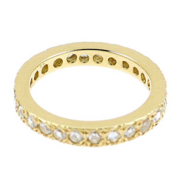 K18YG ローズカット ダイヤモンド リング 1.50ct フルエタニティ
