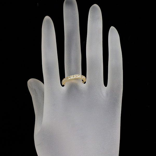 K18YG ローズカット ダイヤモンド リング 1.50ct フルエタニティ