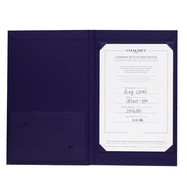 ショーメ K18PG ダイヤモンド リング リアン エヴィダンス 54号 《セルビー銀座店》【中古】