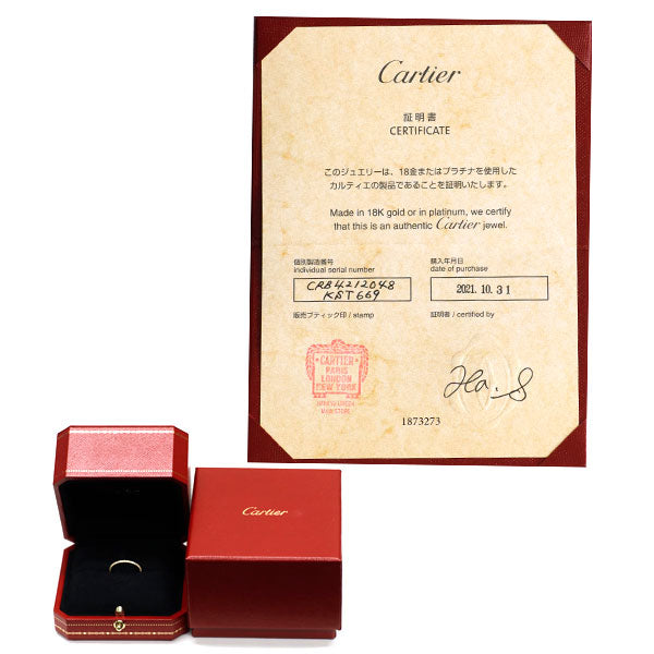 カルティエ K18YG ダイヤモンド リング エタンセル ドゥ カルティエ 48号