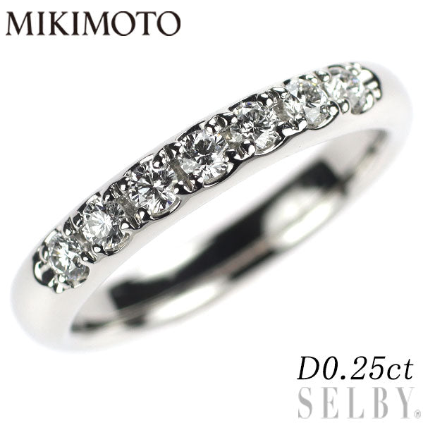 ミキモト Pt950 ダイヤモンド リング 0.25ct 一文字 — セルビー  