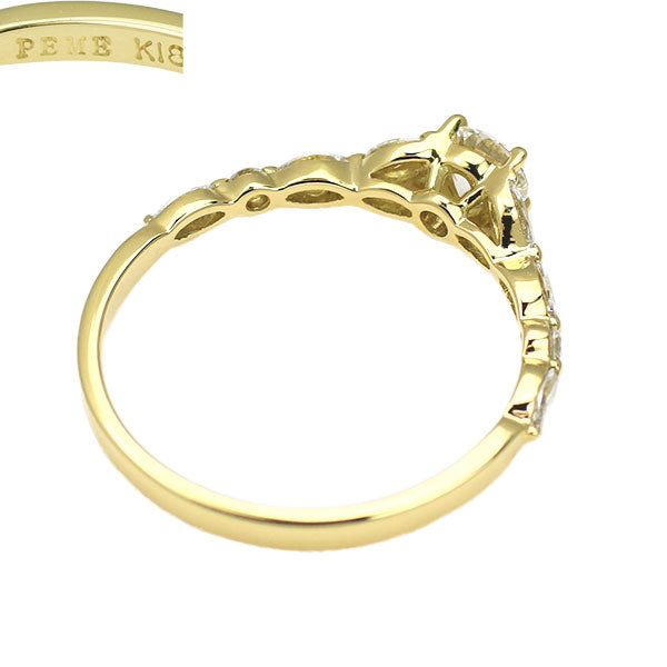アーカー/PEME K18YG ダイヤモンド リング 0.230ct E VS2 EX D0.26ct トランスペアレント