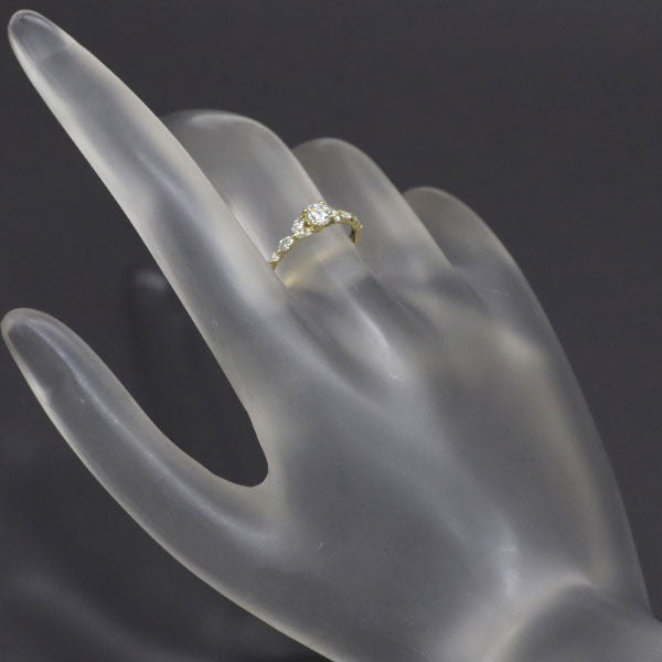アーカー/PEME K18YG ダイヤモンド リング 0.230ct E VS2 EX D0.26ct トランスペアレント
