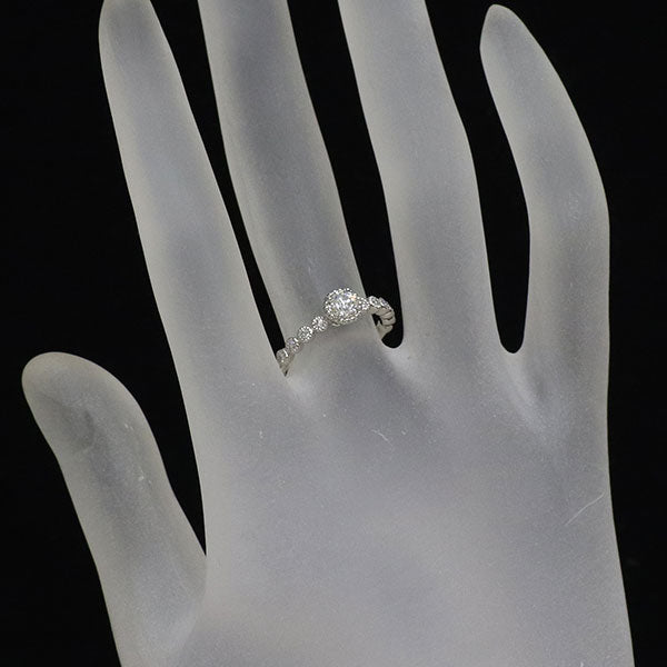 ポンテヴェキオ Pt900 ダイヤモンド リング 0.251ct D0.15ct