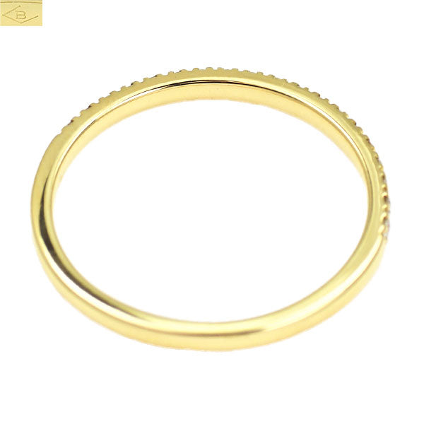 ベルシオラ K18YG ダイヤモンド リング 0.12ct ハーフエタニティ
