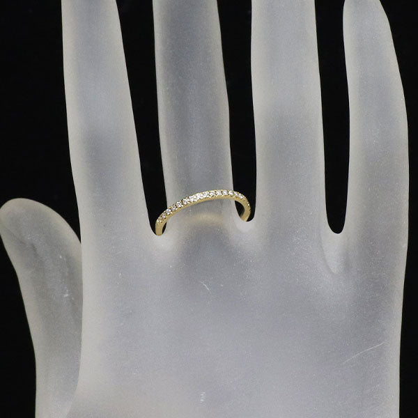 ベルシオラ K18YG ダイヤモンド リング 0.12ct ハーフエタニティ