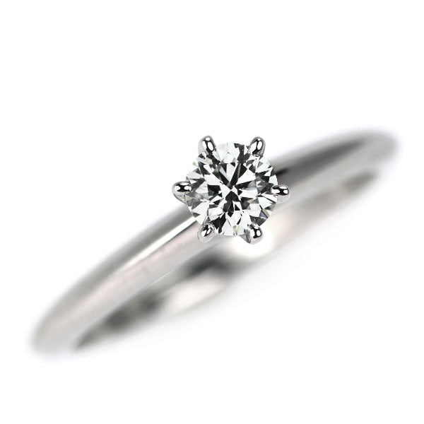 ティファニー Pt950 ダイヤモンド リング 0.23ct ソリティア
