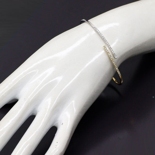 K18YG/WG ダイヤモンド バングル 0.50ct