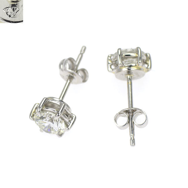 銀座ミワ Pt900 ダイヤモンド ピアス 1.50ct