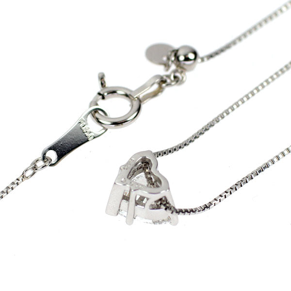 Pt950/850 ハートシェイプ ダイヤモンド ペンダントネックレス 0.516ct G SI2