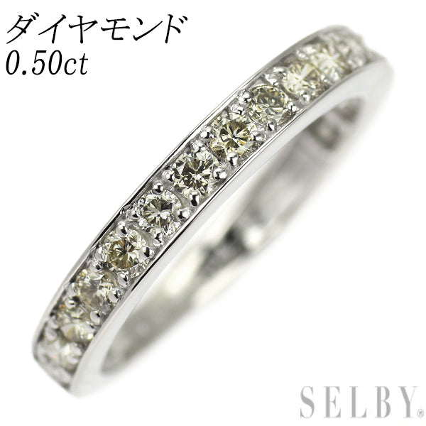 Pt900 ダイヤモンド リング 0.50ct セミエタニティ