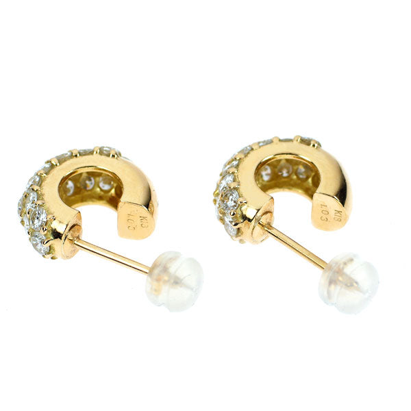 K18YG ダイヤモンド ピアス 2.06ct