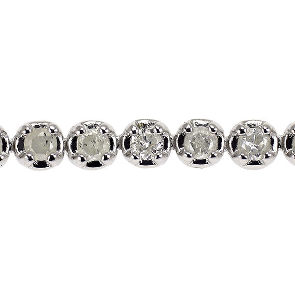 K14WG ダイヤモンド テニス ブレスレット 1.00ct