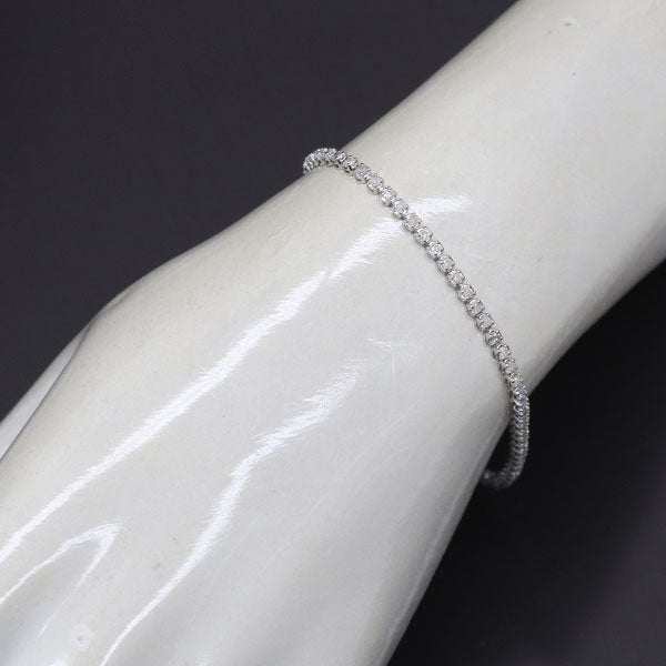 K14WG ダイヤモンド テニス ブレスレット 1.00ct