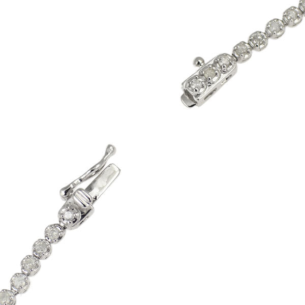 K14WG ダイヤモンド テニス ブレスレット 1.00ct