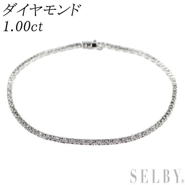 K18WGダイヤテニスブレスレット K18WG ダイヤモンド テニス