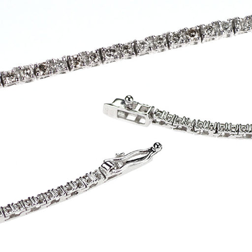 K18WG ダイヤモンド テニス ブレスレット 1.00ct — セルビーオンライン