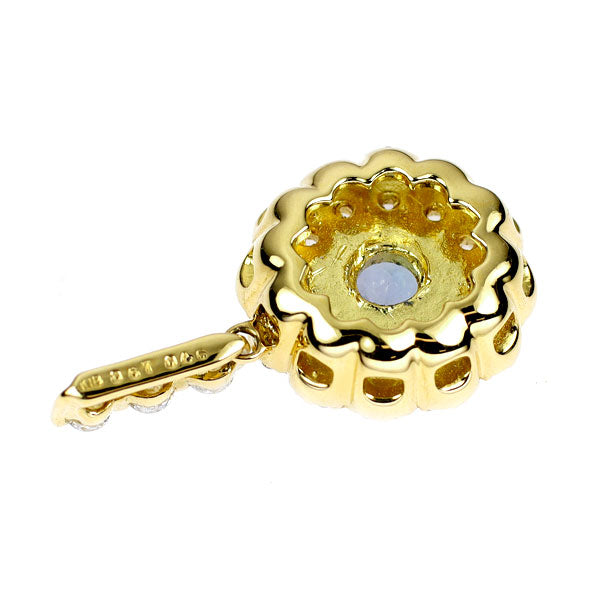 K18YG タンザナイト ダイヤモンド ペンダントトップ 0.67ct D0.46ct