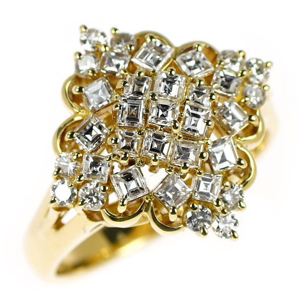 K18YG ダイヤモンド リング 1.02ct