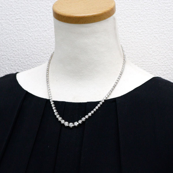 Pt900 ダイヤモンド ネックレス 10.00ct テニス