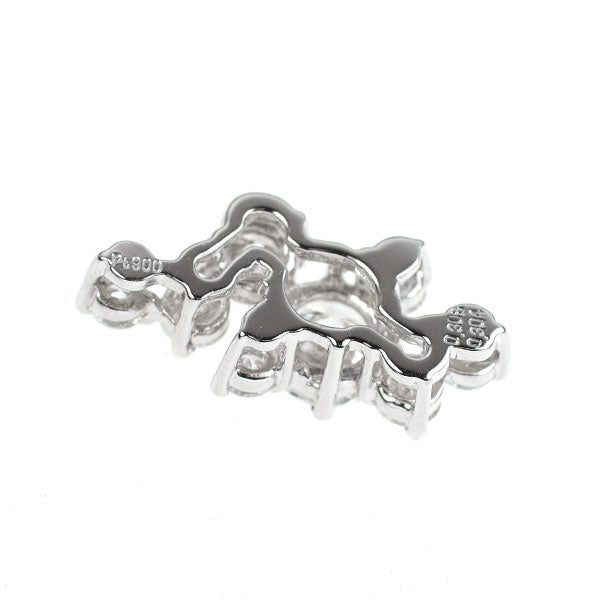 Pt900 ダイヤモンド ペンダントトップ 0.308ct D0.304ct