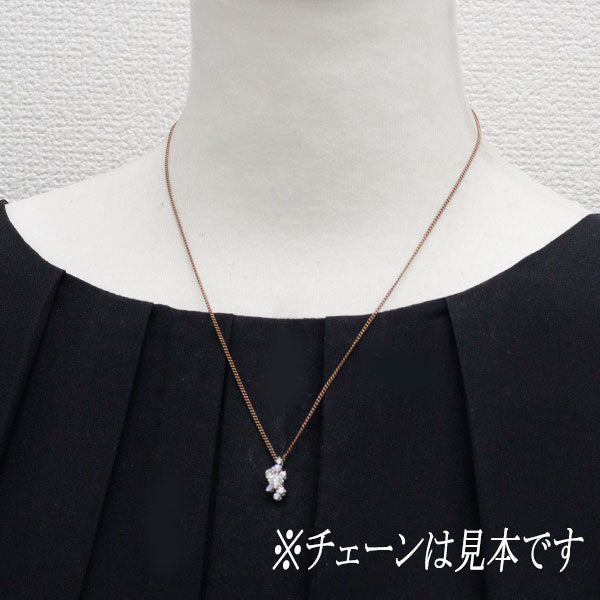 Pt900 ダイヤモンド ペンダントトップ 0.308ct D0.304ct