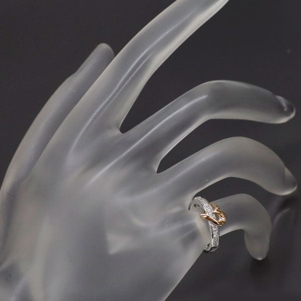 スタージュエリー K18WG/PG ダイヤモンド リング 0.06ct ピンキー ハート