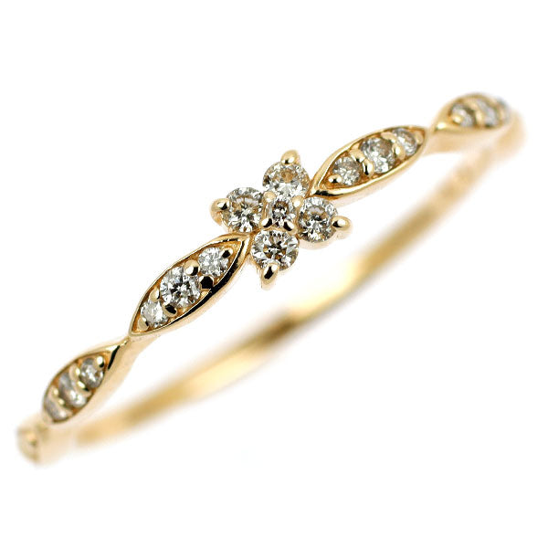 組曲 K10YG ダイヤモンド リング 0.12ct