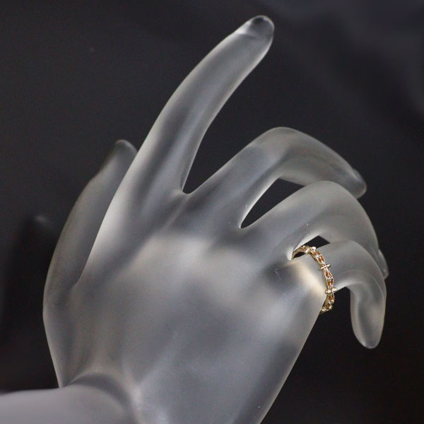 K10YG ダイヤモンド リング 0.02ct  ピンキー