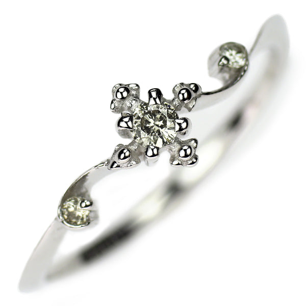 K10WG ダイヤモンド リング 0.07ct