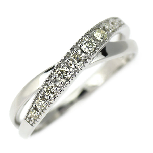 k10 WG ダイヤリング K10WG ダイヤモンド リング 0.20ct — セルビーオンラインストア