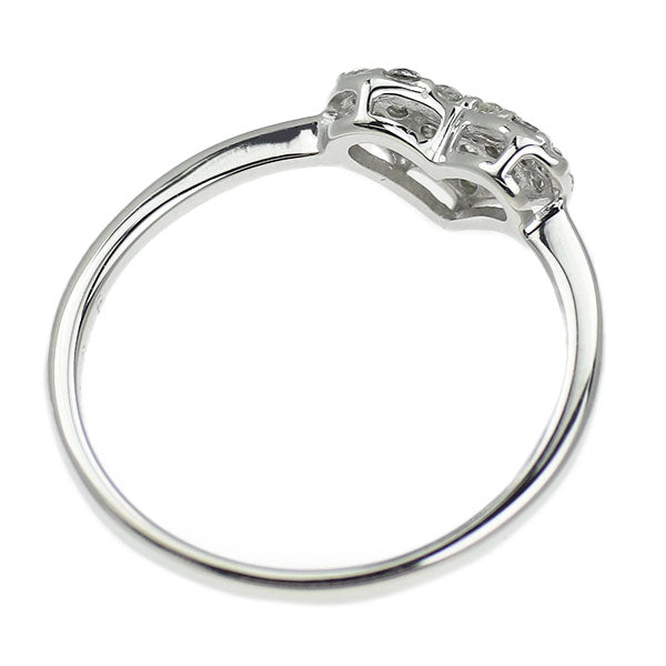 K10WG ダイヤモンド リング 0.15ct ハート