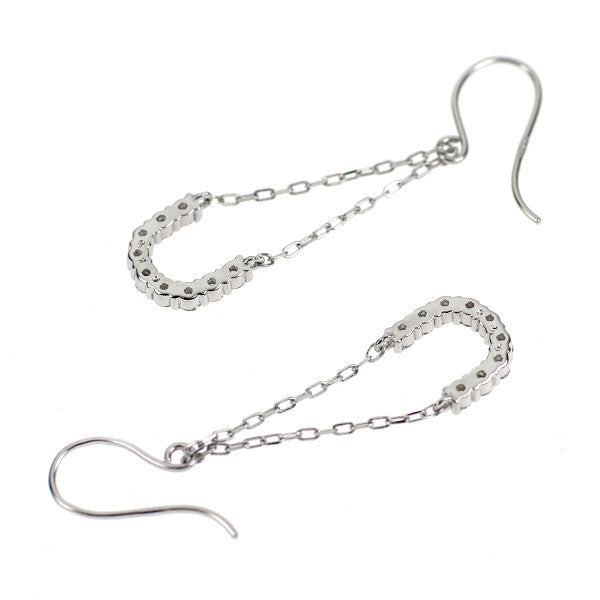Pt900 ダイヤモンド ピアス 0.20ct  馬蹄 フック