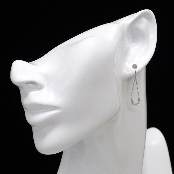 Pt900 ダイヤモンド ピアス 0.20ct  馬蹄 フック