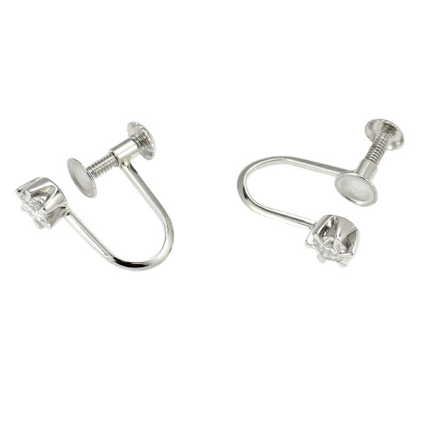Pt850 ダイヤモンド イヤリング 0.20ct