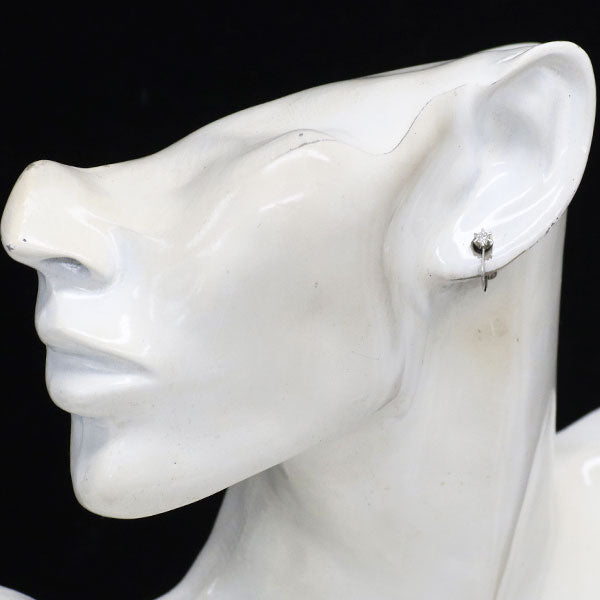 Pt850 ダイヤモンド イヤリング 0.20ct