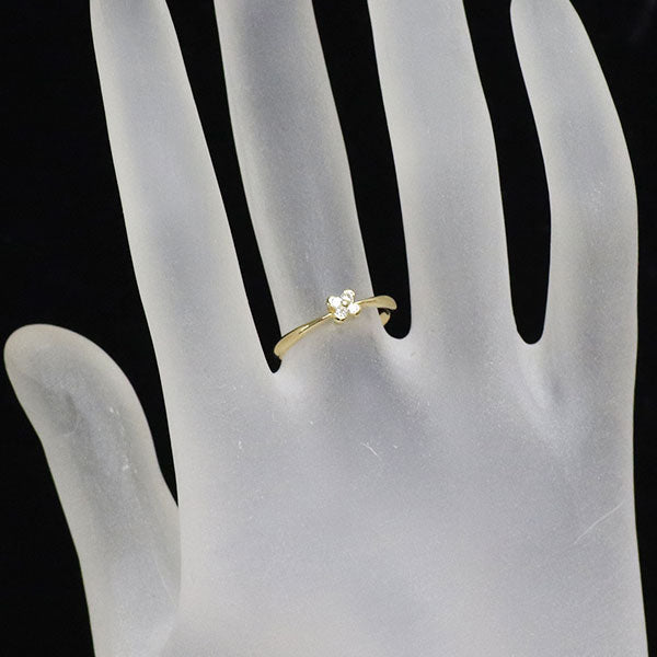 K18YG ダイヤモンド リング 0.06ct フラワー
