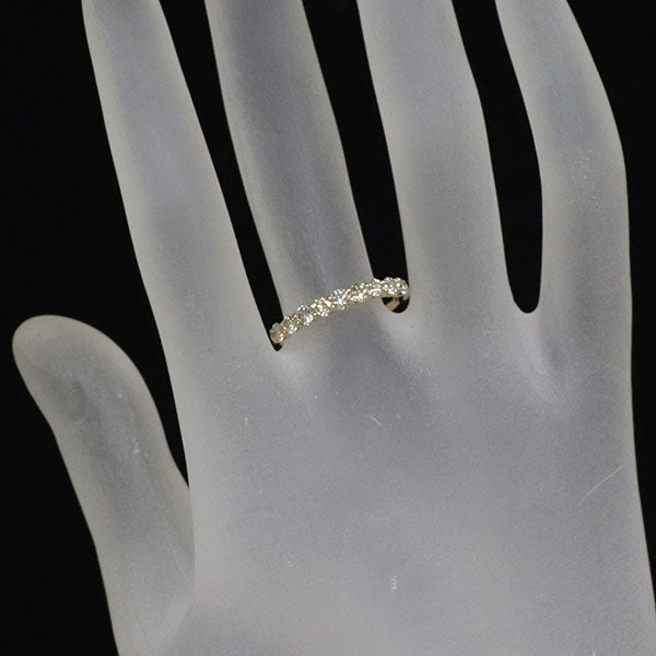 K18PG ダイヤモンド リング 0.54ct ハーフエタニティ