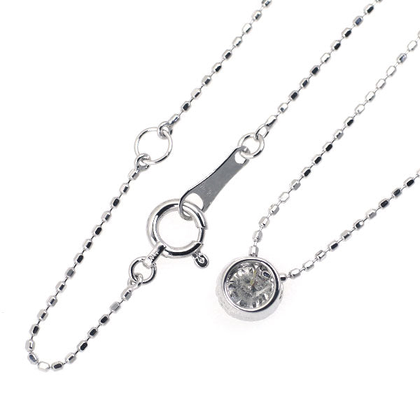 K18WG ダイヤモンド ペンダントネックレス 0.32ct