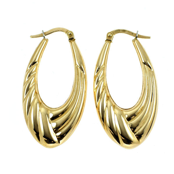 ウノアエレ【フープピアス】デザインピアス K18YG ウノアエレ K18YG