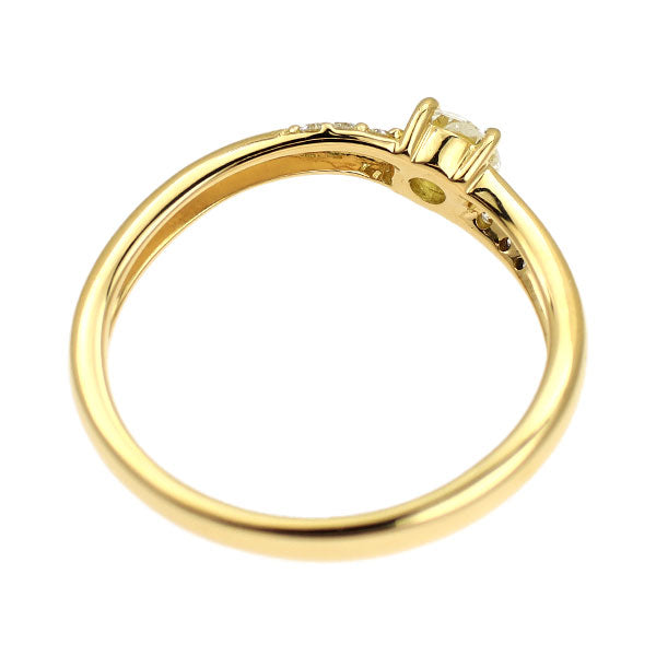 K18YG ダイヤモンド ダイヤモンド リング 0.22ct